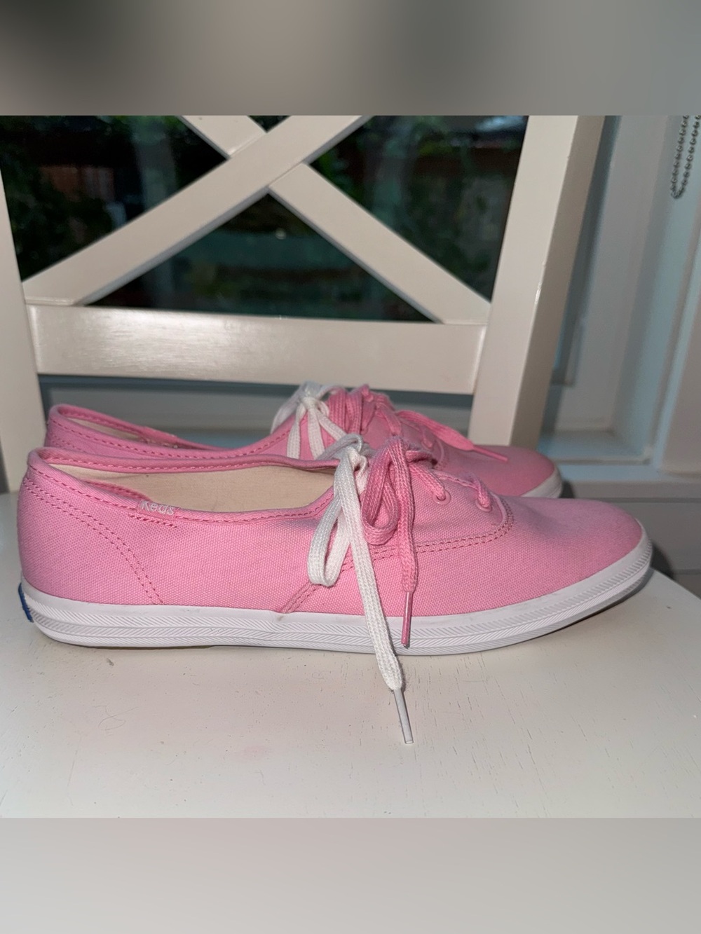 Classic Iconic Keds Champion Pink Canvas Sneakers Dream Foam size 9
